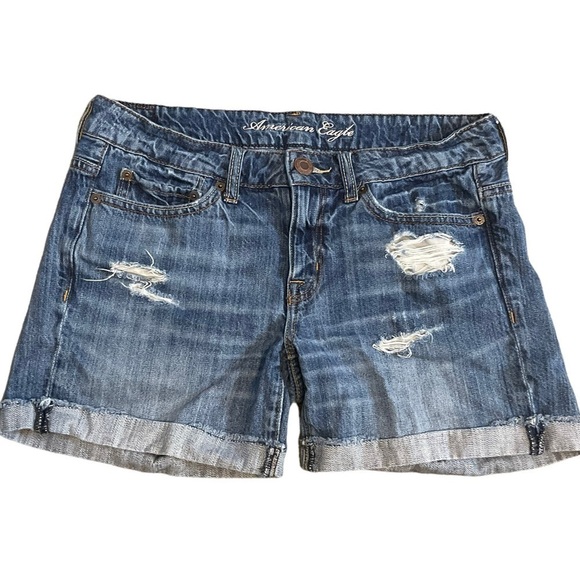 AMERICAN Eagle Distressed Denim Shorts - Picture 1 of 4